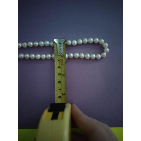 Vintage CP Pearl Necklace Earrings Set 14K Gold Filigree Clasp Bridal Jewelry 2x - Picture 6 of 16